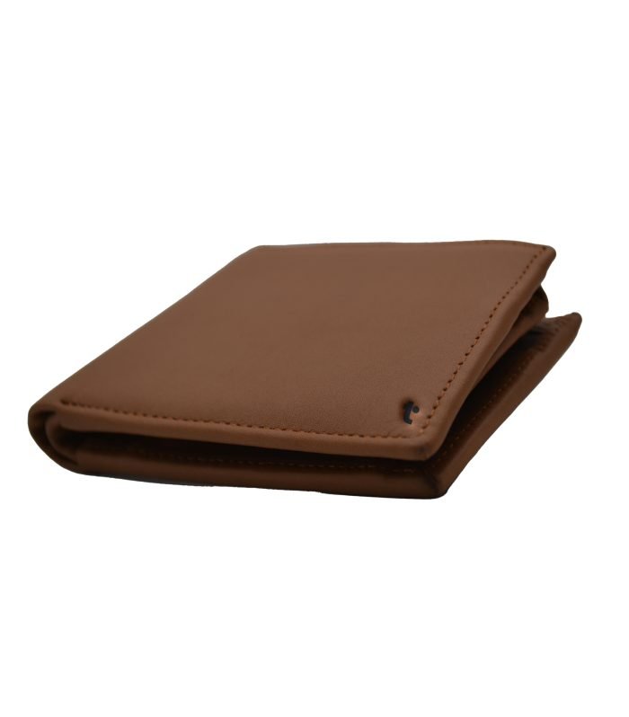 Casual Bifold Leather Wallet Tan