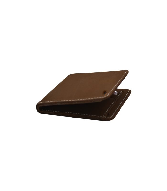 Classic Retro Brifold Leather Wallet Brown