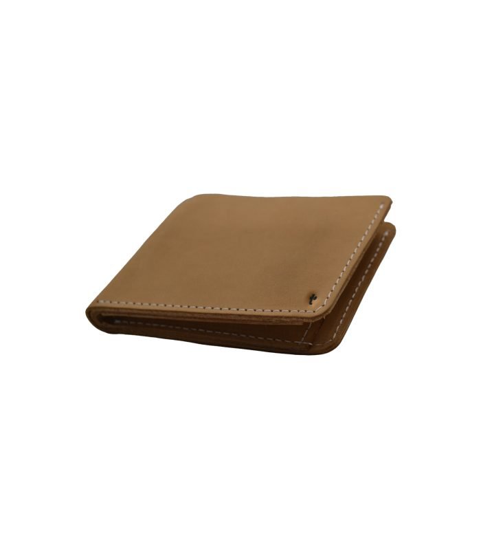 Classic Retro Brifold Leather Wallet Camel