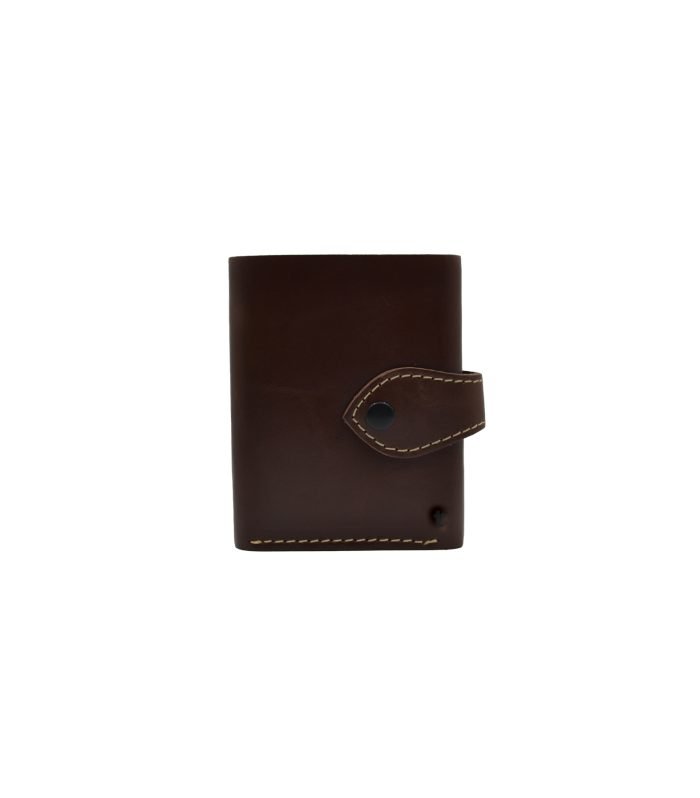 Classic Retro Trifold Button Leather Wallet