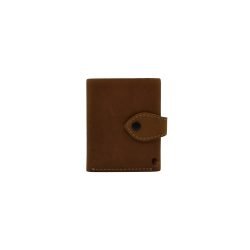 Classic-Retro-Trifold-Button-Leather-Wallet-Dark-Camel01-A