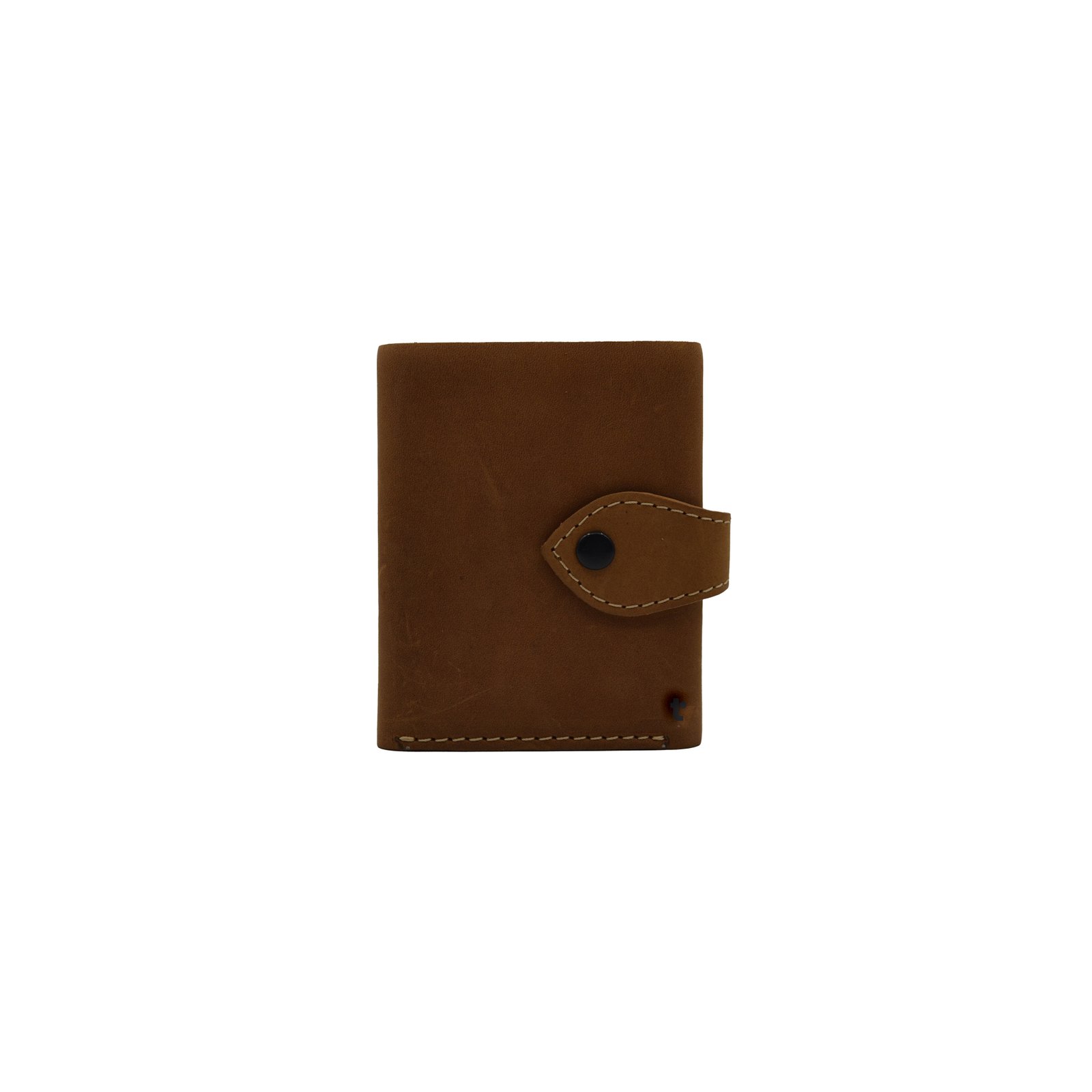 Classic-Retro-Trifold-Button-Leather-Wallet-Dark-Camel01-A