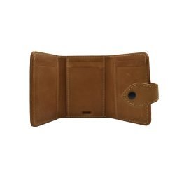 Classic-Retro-Trifold-Button-Leather-Wallet-Dark-Camel01-C