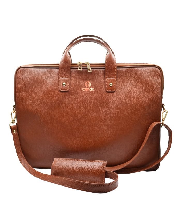Croc Laptop Leather Bag
