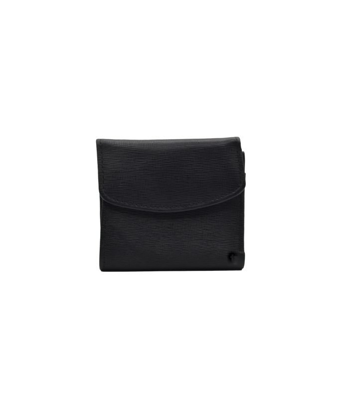 Luxe Mini Leather Wallet Black