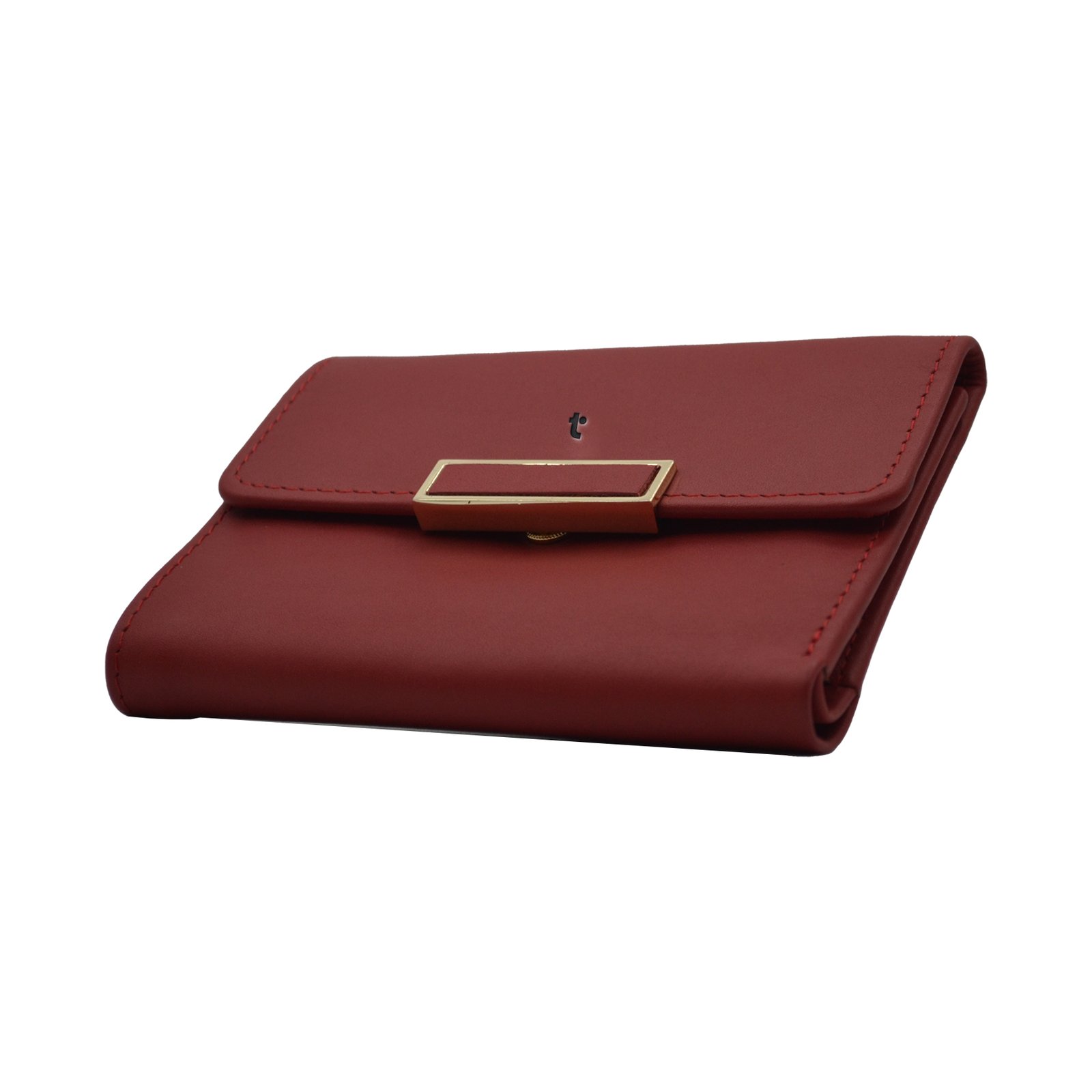 Minimal-Triflod-Button-Wallet-Red-A