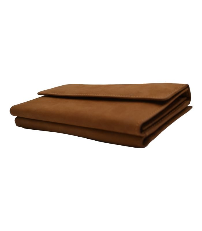 Classic Tan Leather Hand Clutch