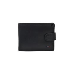 Sandy-Trifold-Button--Leather-Wallet-Black01-B