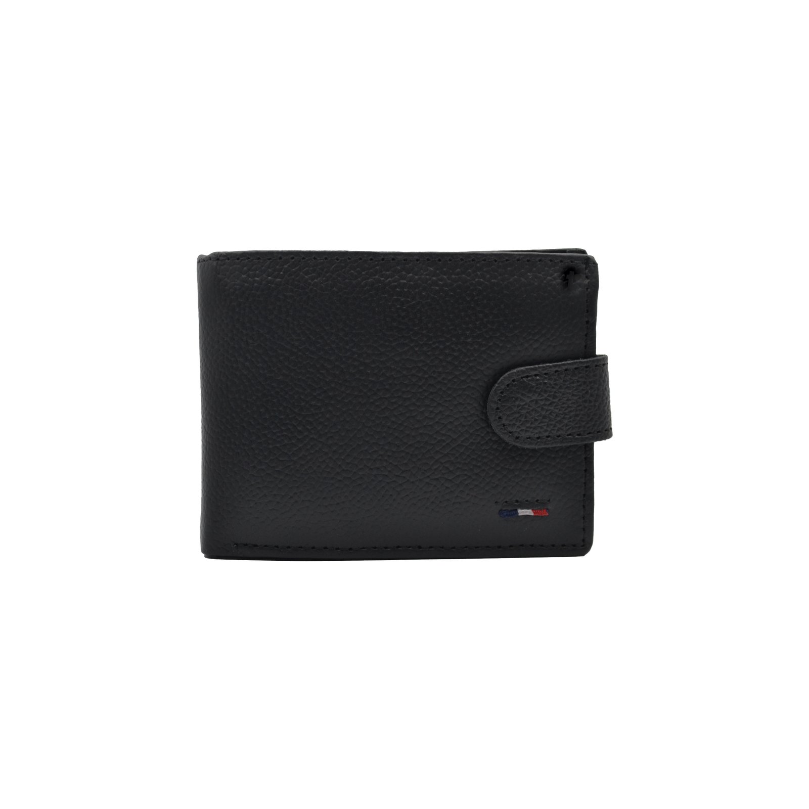 Sandy-Trifold-Button--Leather-Wallet-Black01-B