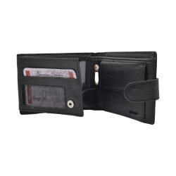 Sandy-Trifold-Button--Leather-Wallet-Black01-D
