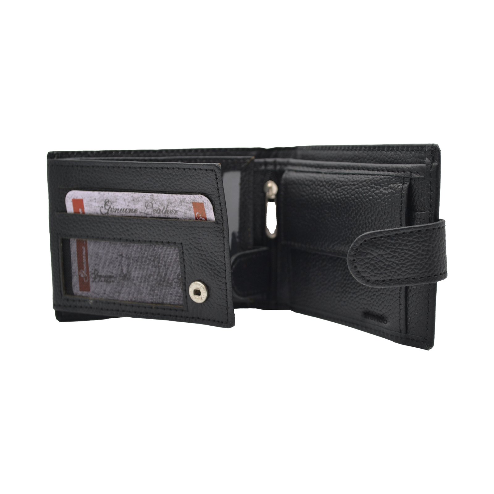 Sandy-Trifold-Button--Leather-Wallet-Black01-D