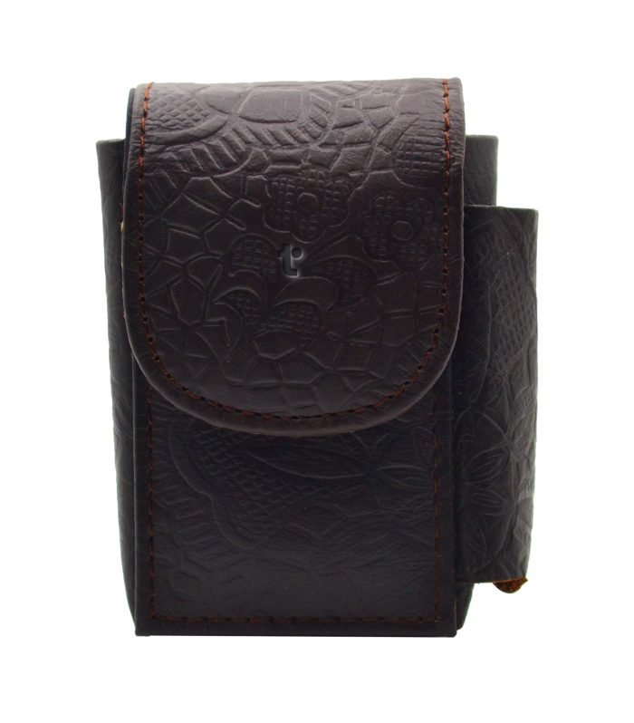 Leather Cigarette Case Brown